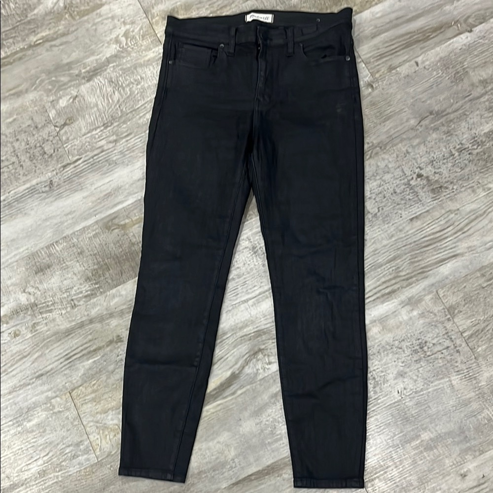 Madewell jeans Black Skinny Jeans with Tapered Leg stretch size 31‎